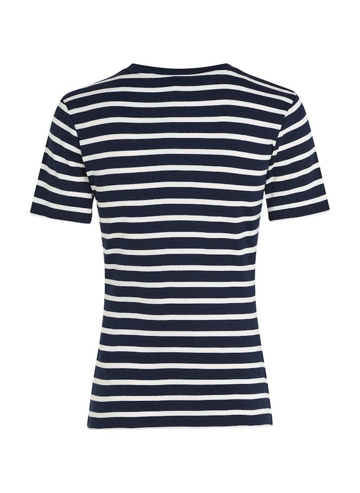 تومي هيلفيغر تيشيرت سليم كودي بياقة على شكل حرف - Image 5